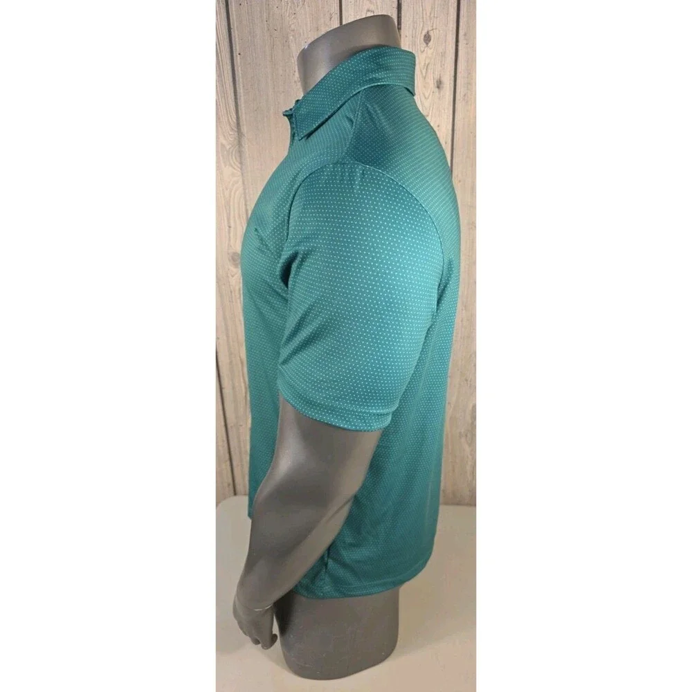 Rorie Whelan Golf Polo Green Polka Dots Size Large